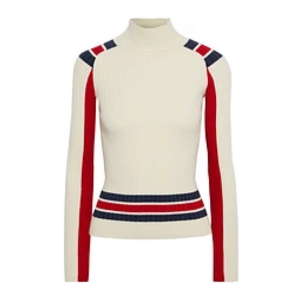 Rag & Bone | Julee Striped Wool Turtleneck - Picture 1 of 9